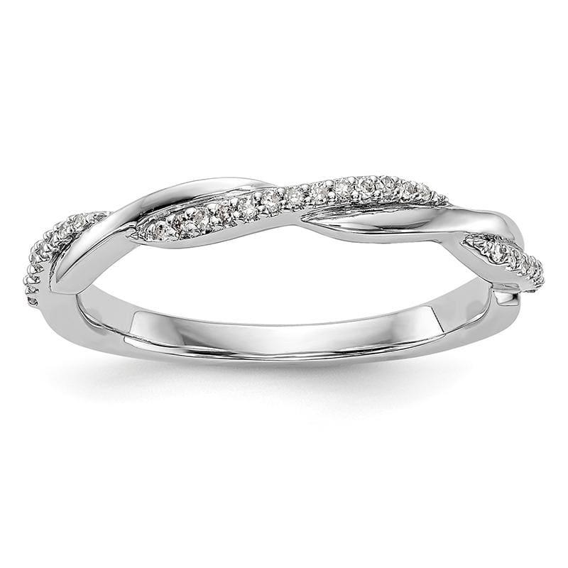 14K White Gold Diamond Band - Seattle Gold Grillz