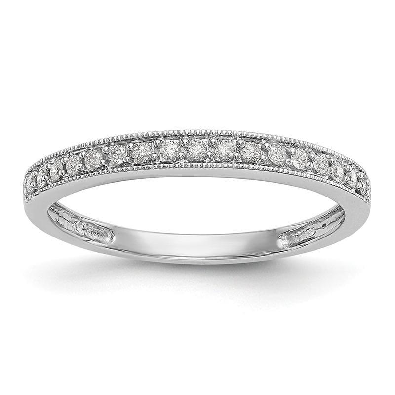 14K White Gold Diamond Band - Seattle Gold Grillz