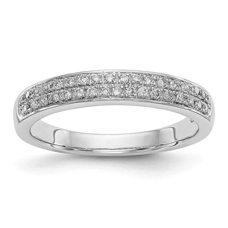 14K White Gold Diamond Band - Seattle Gold Grillz