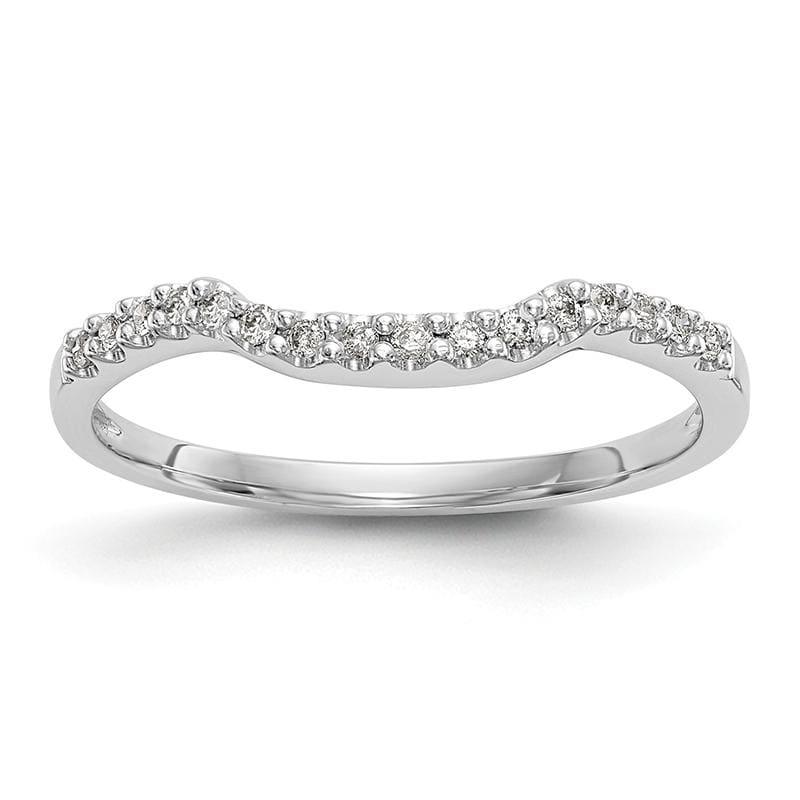 14K White Gold Diamond Band - Seattle Gold Grillz