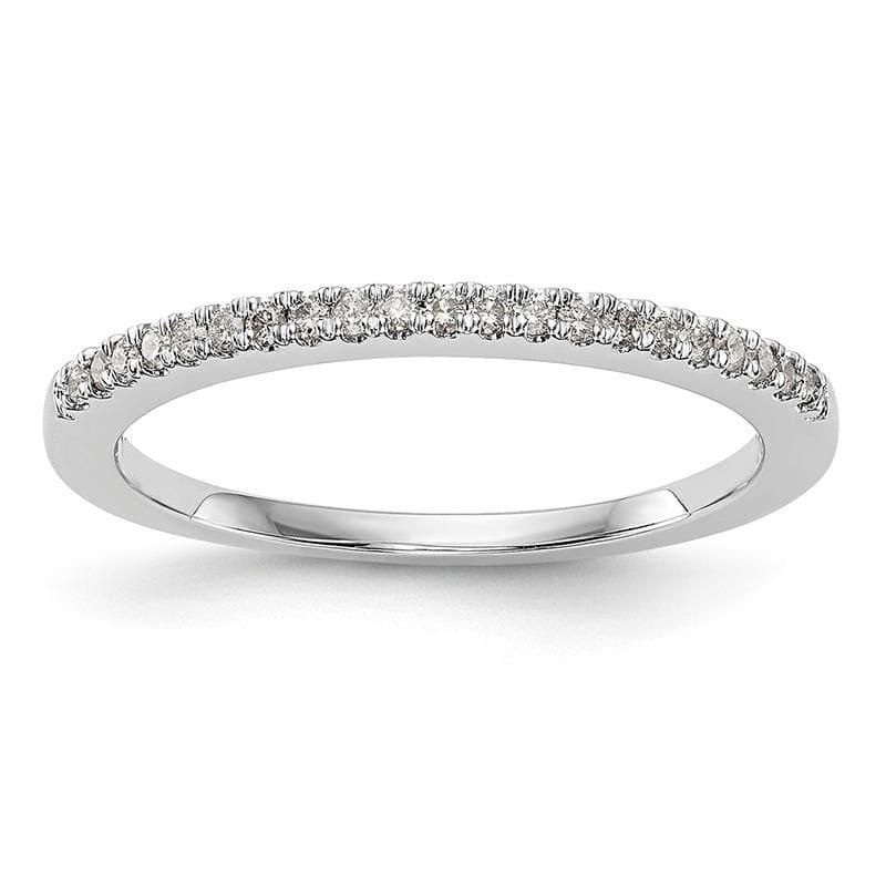 14K White Gold Diamond Band - Seattle Gold Grillz