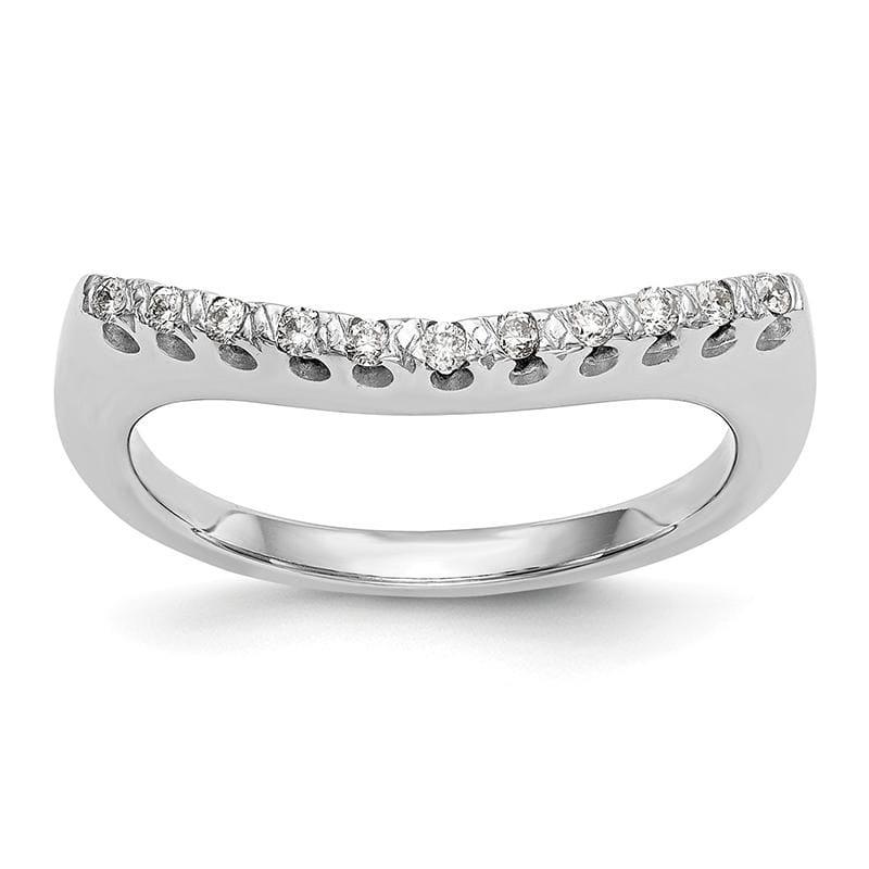 14K White Gold Diamond Band - Seattle Gold Grillz