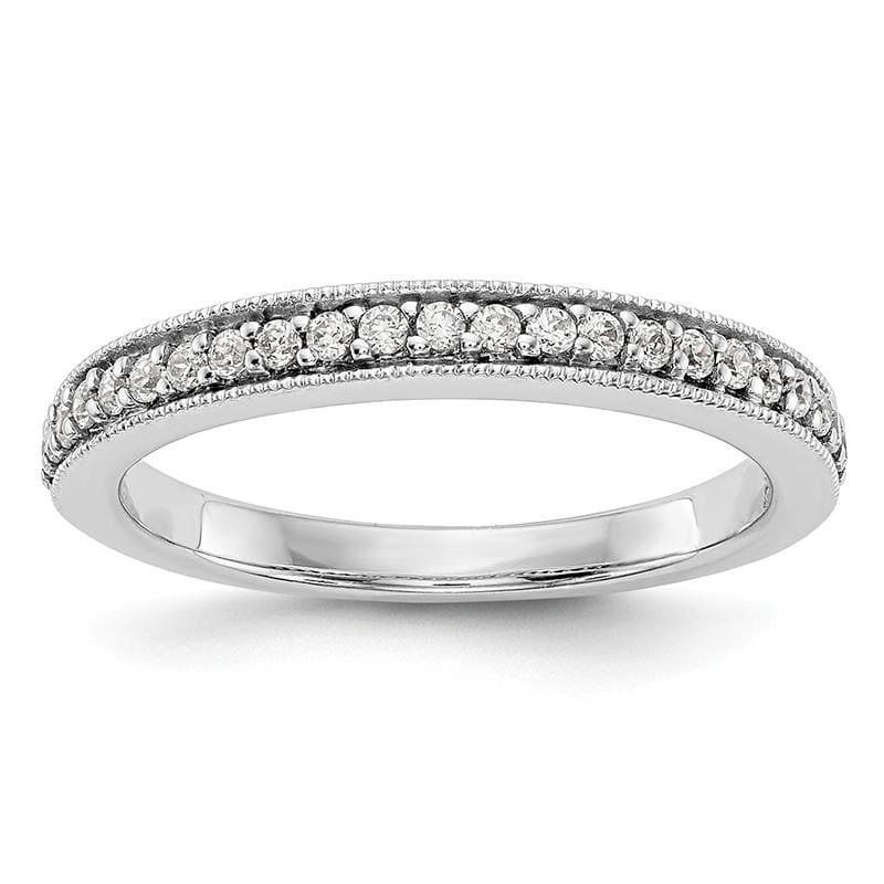 14K White Gold Diamond Band - Seattle Gold Grillz