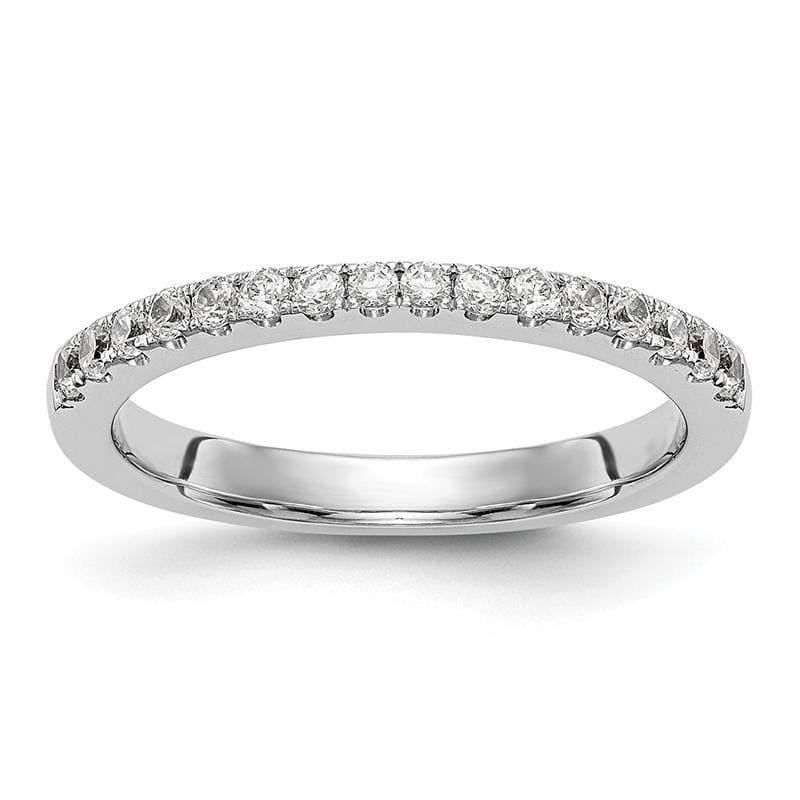 14K White Gold Diamond Band - Seattle Gold Grillz