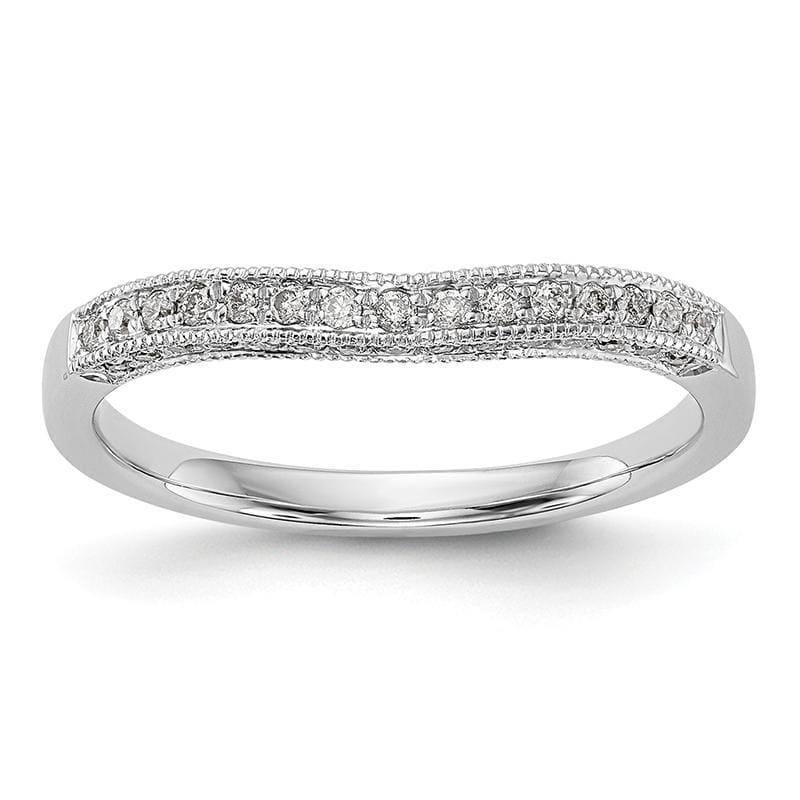 14K White Gold Diamond Band - Seattle Gold Grillz