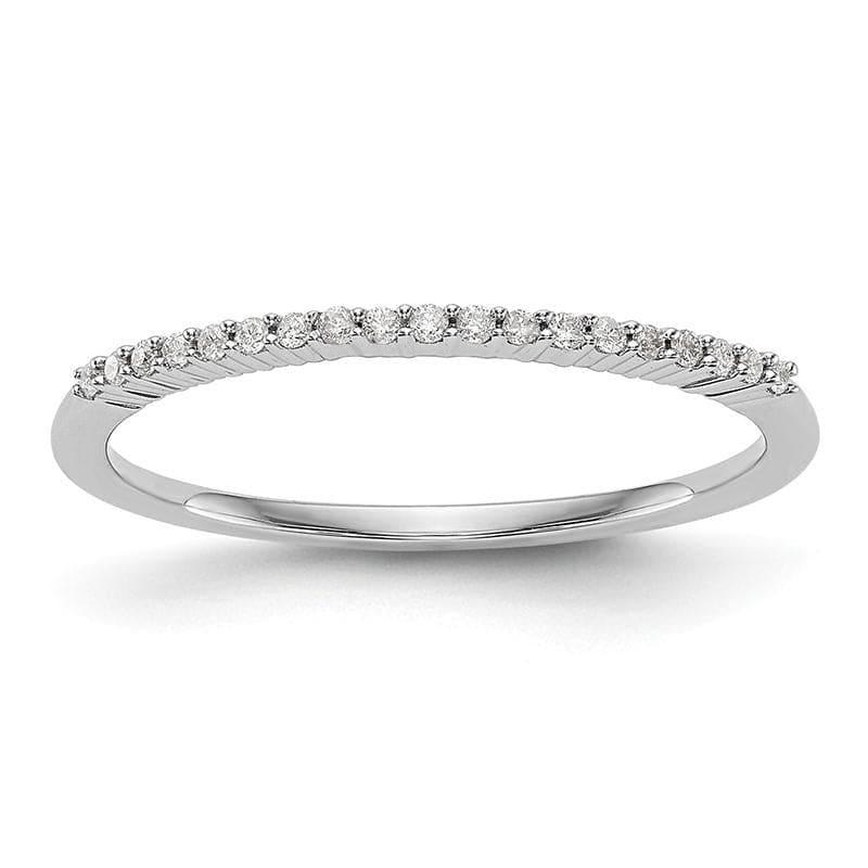 14K White Gold Diamond Band - Seattle Gold Grillz