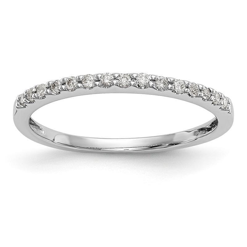 14K White Gold Diamond Band - Seattle Gold Grillz