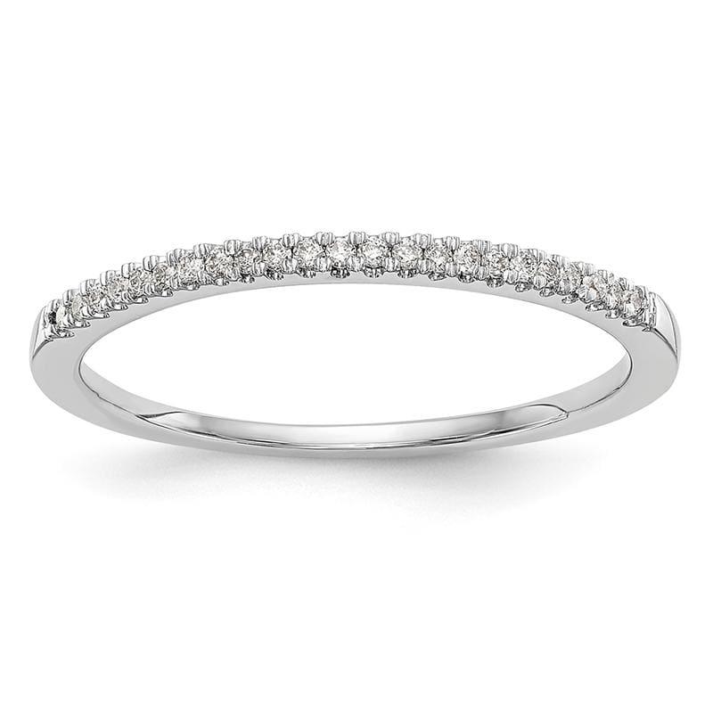 14K White Gold Diamond Band - Seattle Gold Grillz