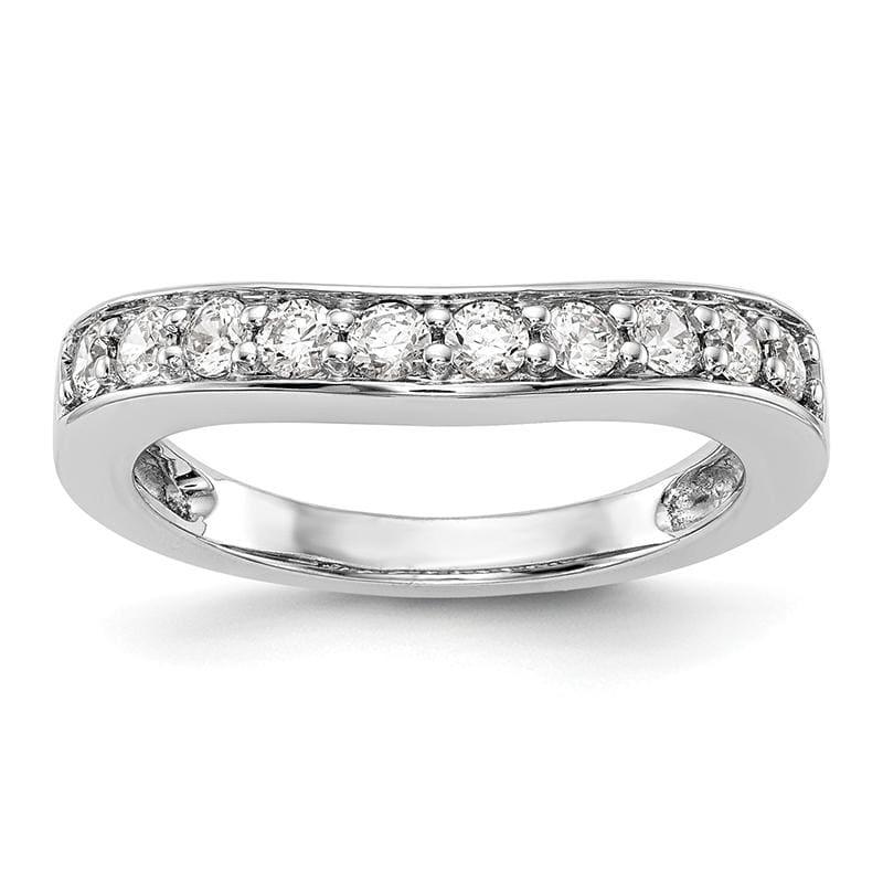 14K White Gold Diamond Band - Seattle Gold Grillz