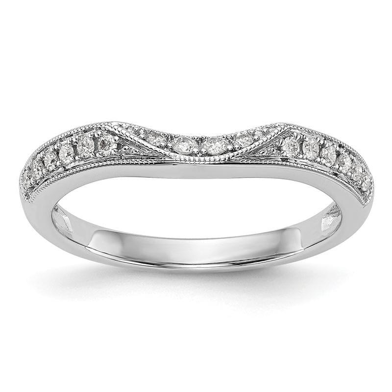 14K White Gold Diamond Band - Seattle Gold Grillz