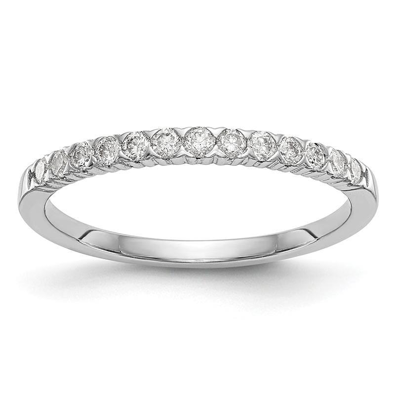 14K White Gold Diamond Band - Seattle Gold Grillz