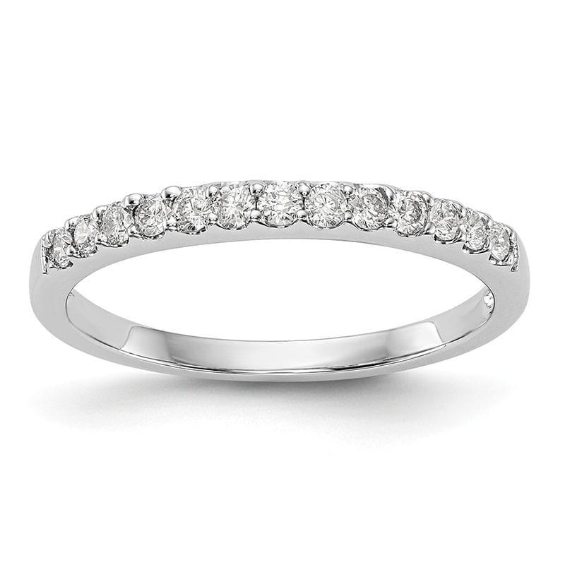 14K White Gold Diamond Band - Seattle Gold Grillz