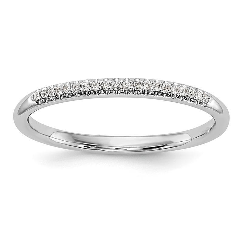 14K White Gold Diamond Band - Seattle Gold Grillz