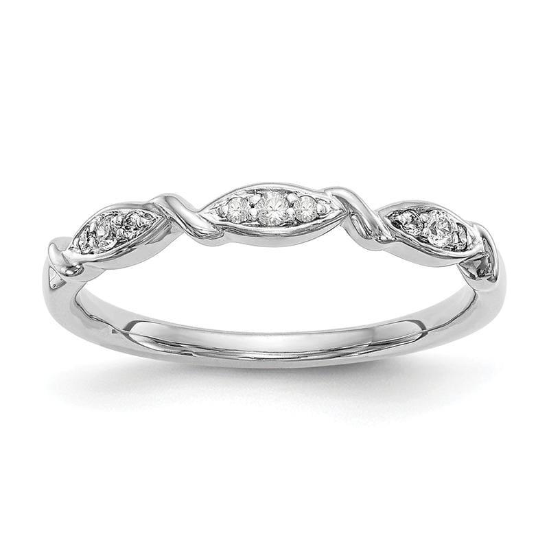 14K White Gold Diamond Band - Seattle Gold Grillz