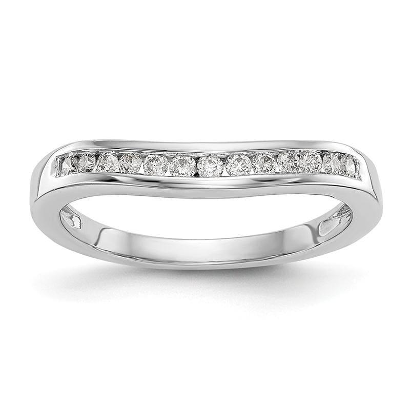 14K White Gold Diamond Band - Seattle Gold Grillz