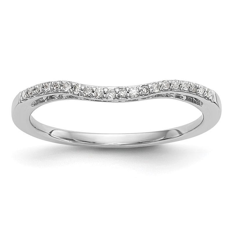 14K White Gold Diamond Band - Seattle Gold Grillz