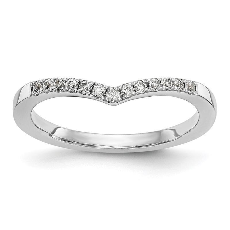 14K White Gold Diamond Band - Seattle Gold Grillz