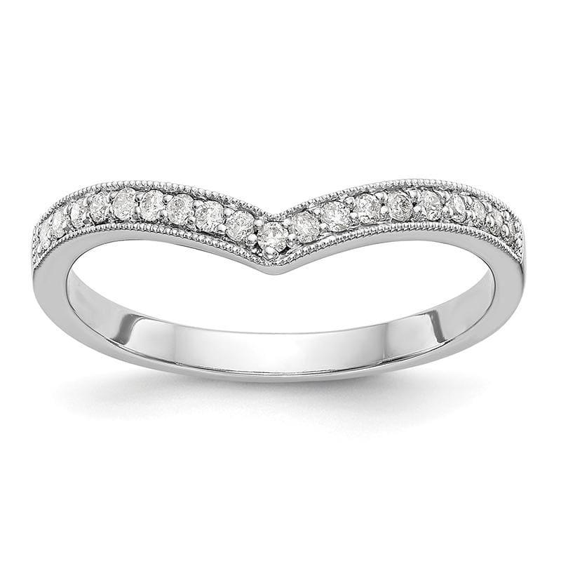 14K White Gold Diamond Band - Seattle Gold Grillz