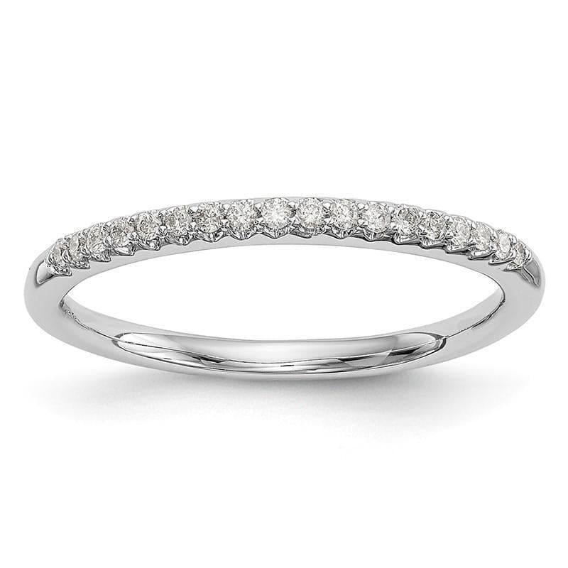 14K White Gold Diamond Band - Seattle Gold Grillz