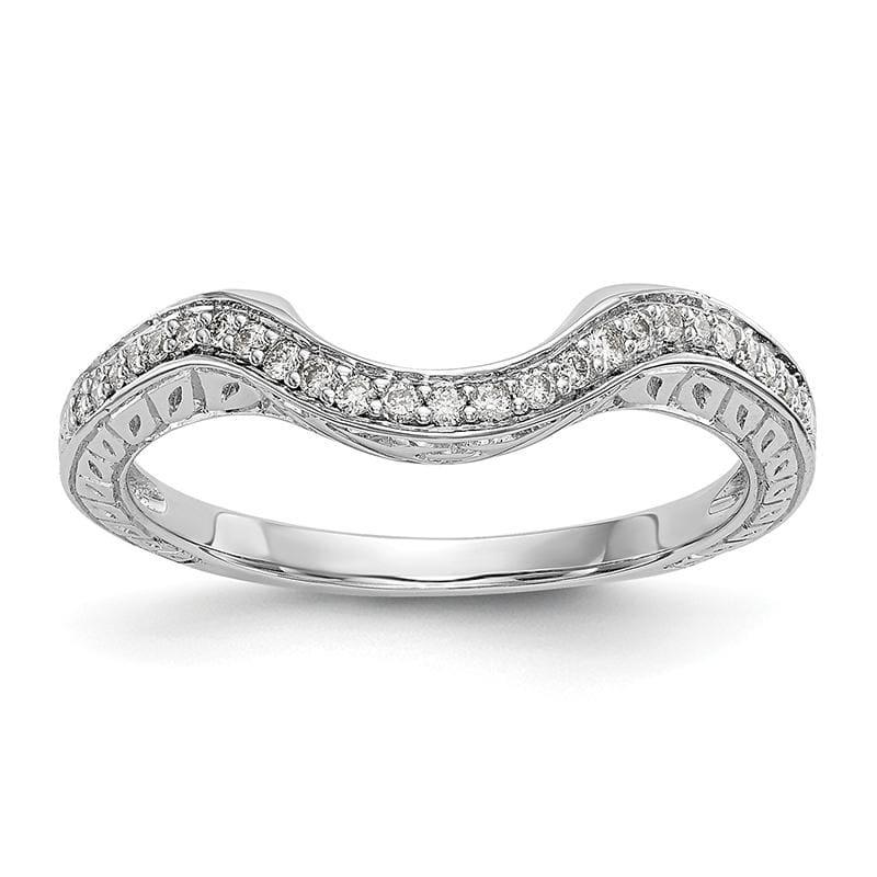 14K White Gold Diamond Band - Seattle Gold Grillz