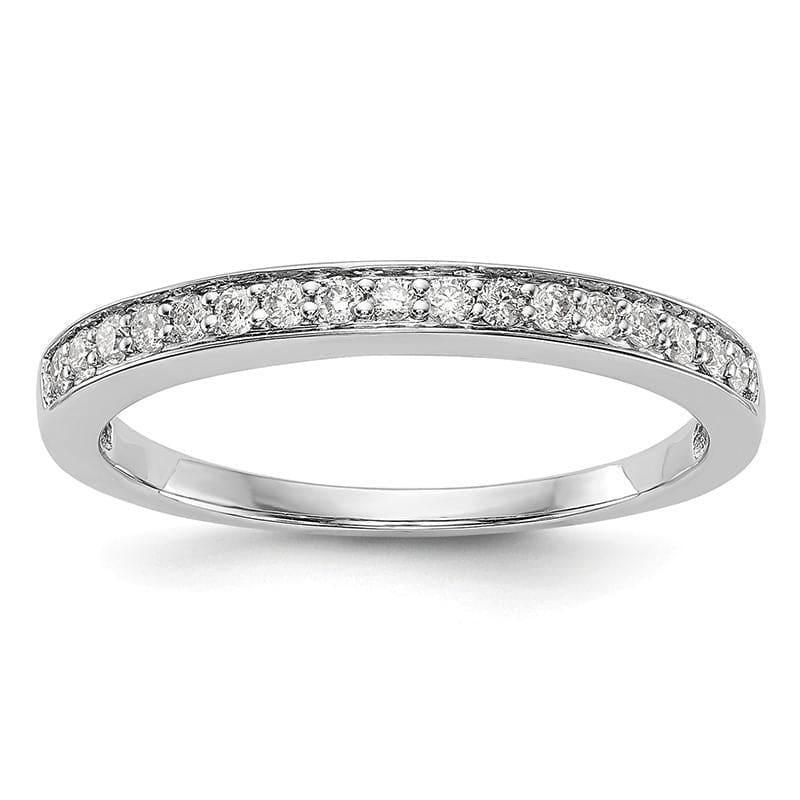 14K White Gold Diamond Band - Seattle Gold Grillz