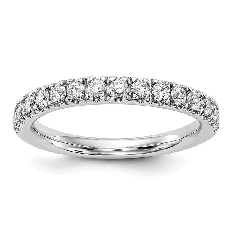 14K White Gold Diamond Band - Seattle Gold Grillz