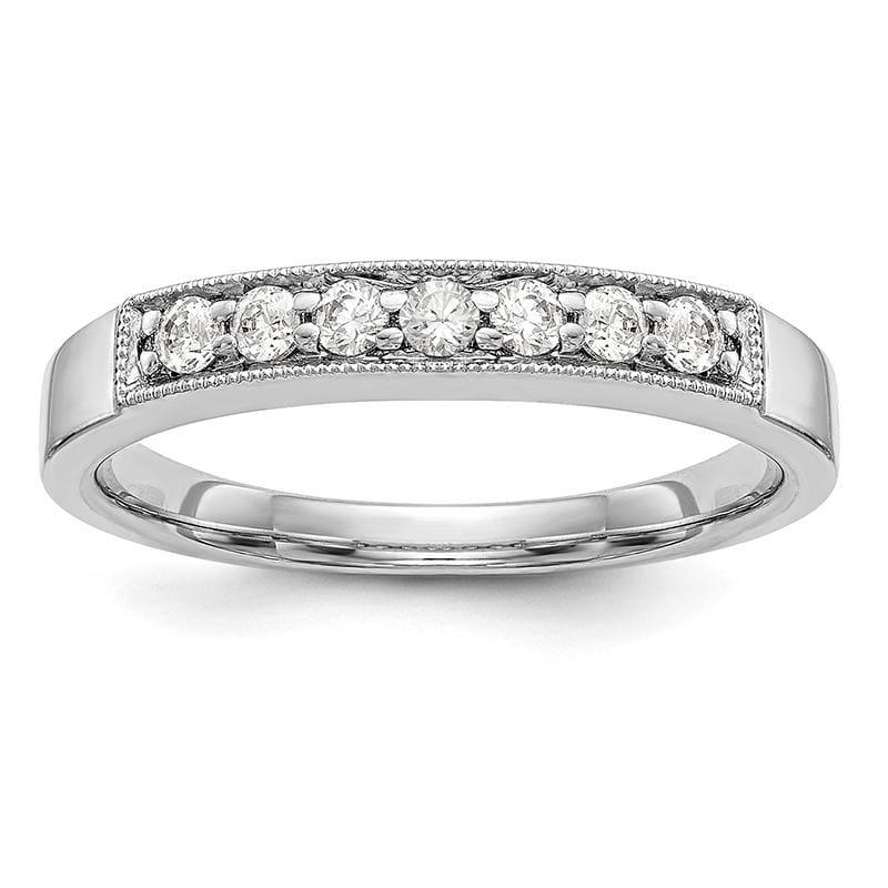 14K White Gold Diamond Band - Seattle Gold Grillz