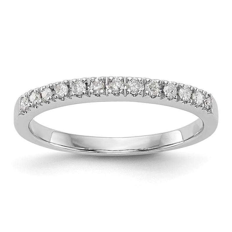 14K White Gold Diamond Band - Seattle Gold Grillz