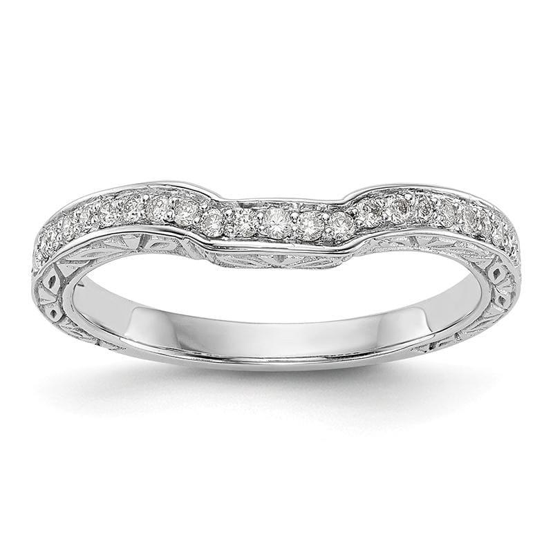 14K White Gold Diamond Band - Seattle Gold Grillz