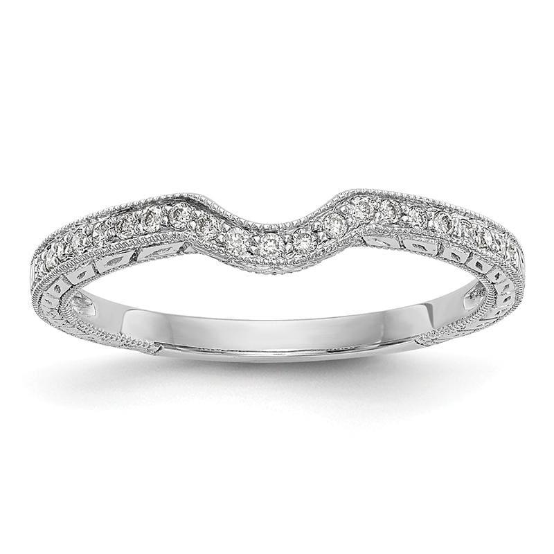 14K White Gold Diamond Band - Seattle Gold Grillz