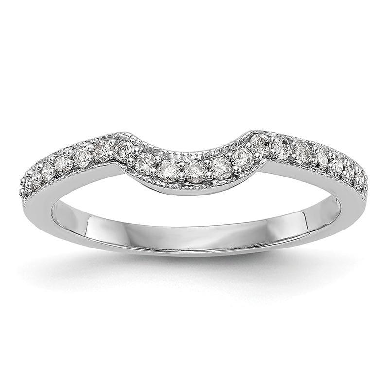 14K White Gold Diamond Band - Seattle Gold Grillz