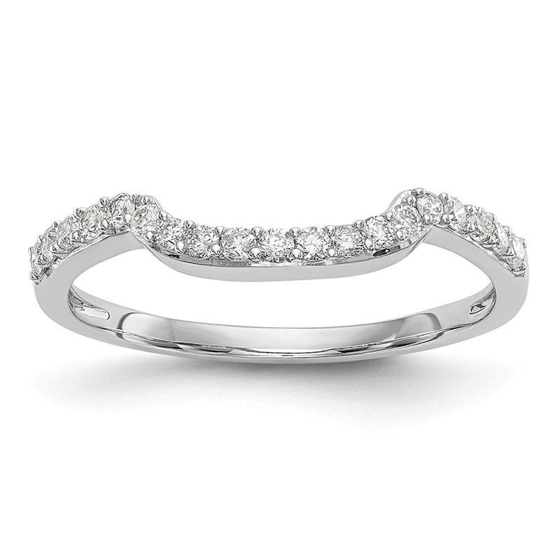 14K White Gold Diamond Band - Seattle Gold Grillz