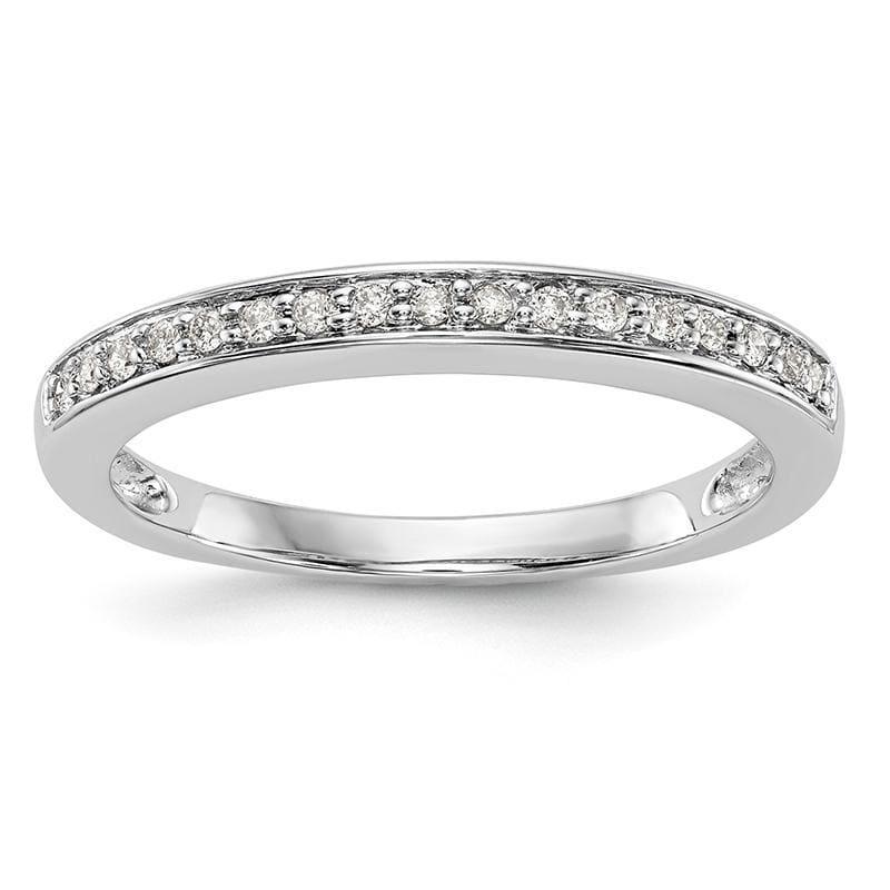 14K White Gold Diamond Band - Seattle Gold Grillz