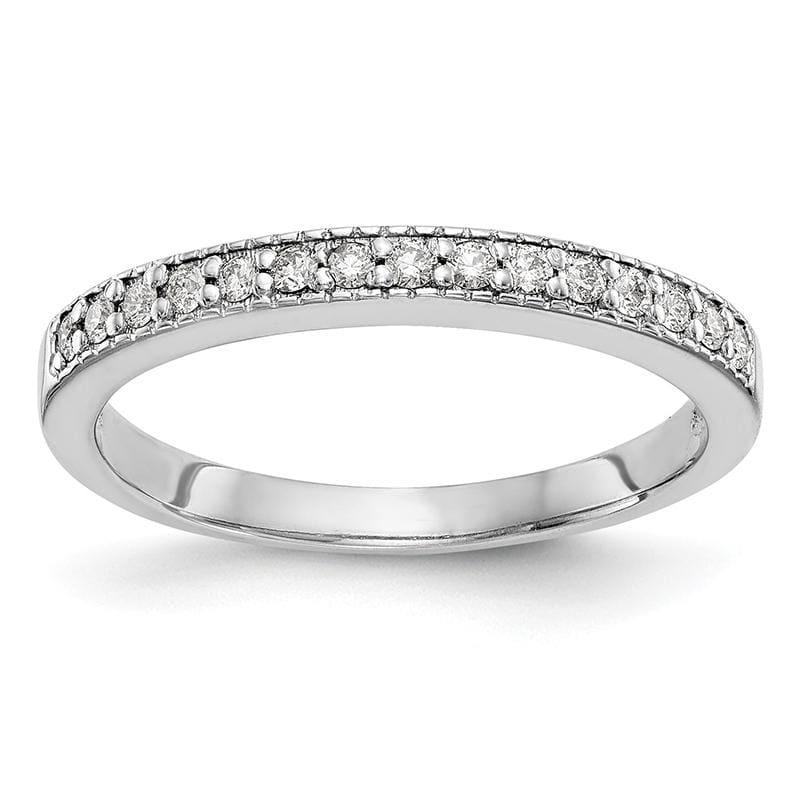 14K White Gold Diamond Band - Seattle Gold Grillz