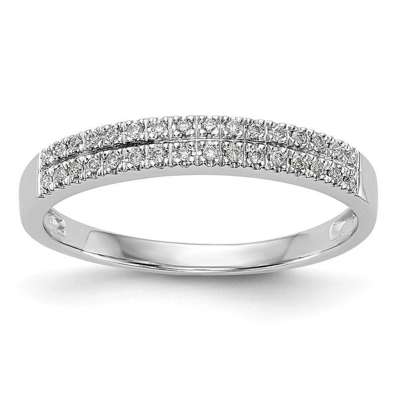 14K White Gold Diamond Band - Seattle Gold Grillz