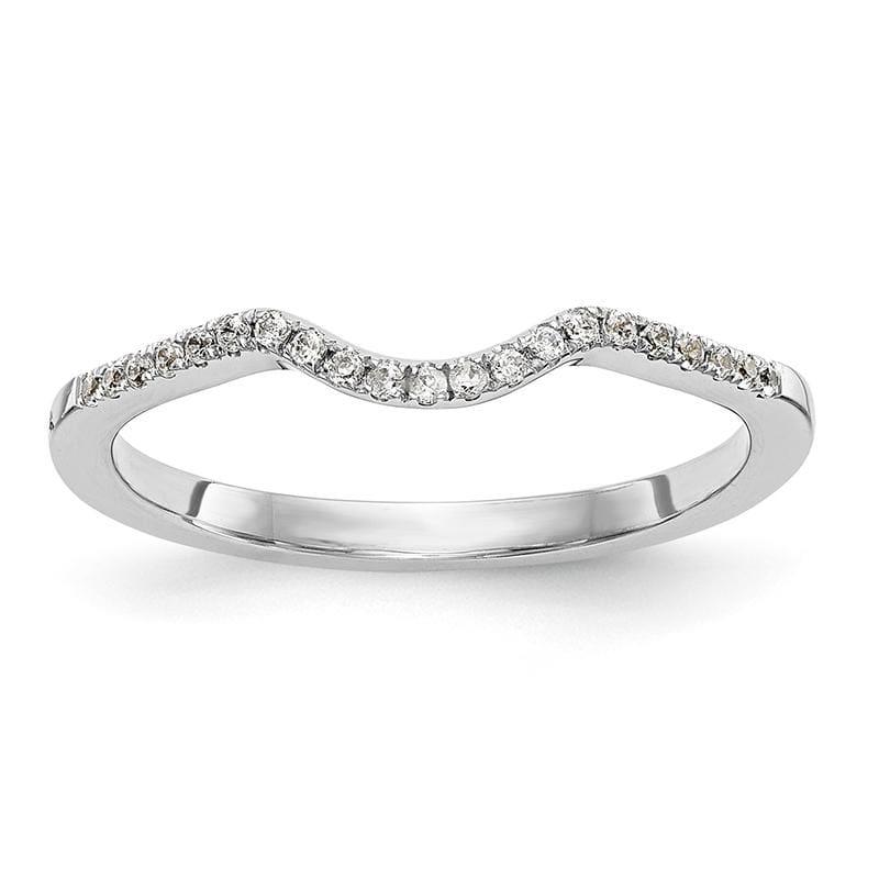 14K White Gold Diamond Band - Seattle Gold Grillz