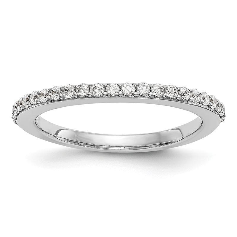 14K White Gold Diamond Band - Seattle Gold Grillz