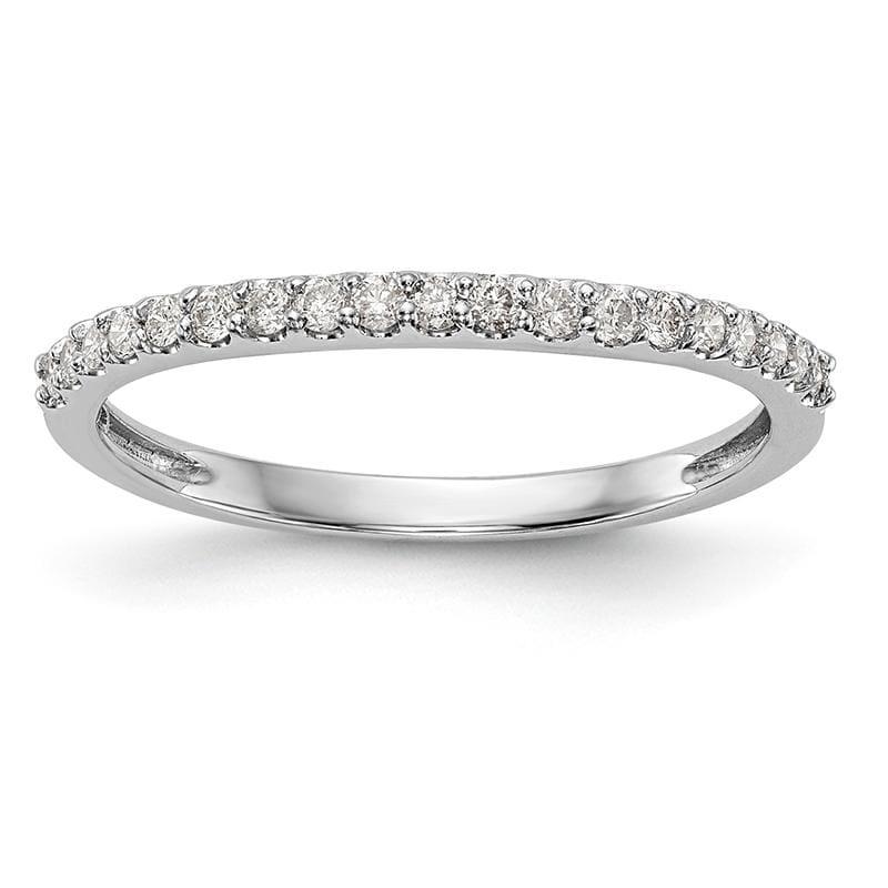 14K White Gold Diamond Band - Seattle Gold Grillz