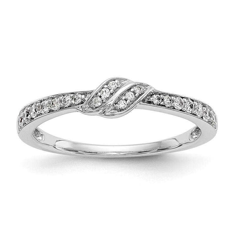 14K White Gold Diamond Band - Seattle Gold Grillz