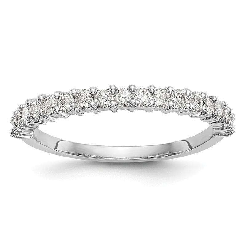 14K White Gold Diamond Band - Seattle Gold Grillz