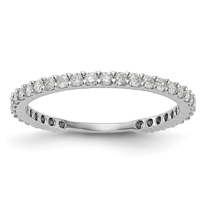 14K White Gold Diamond Band - Seattle Gold Grillz