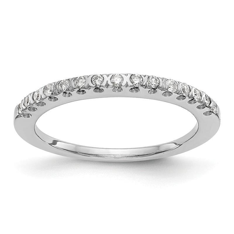 14K White Gold Diamond Band - Seattle Gold Grillz