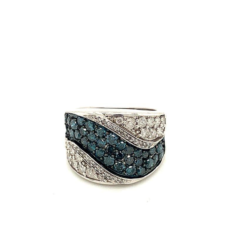 14k White Gold Diamond Ring - Seattle Gold Grillz