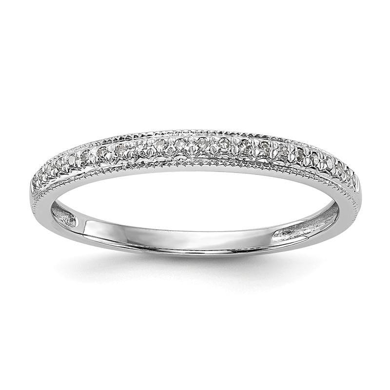 14k White Gold Diamond Set of 2 Wedding Bands - Seattle Gold Grillz