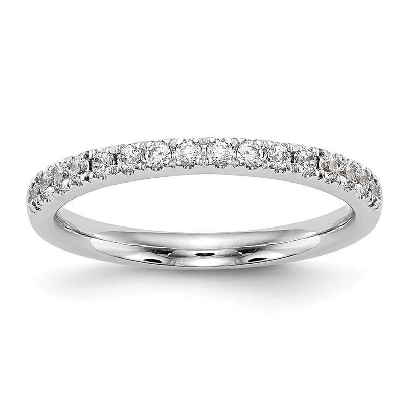 14k White Gold Diamond Wedding Band - Seattle Gold Grillz