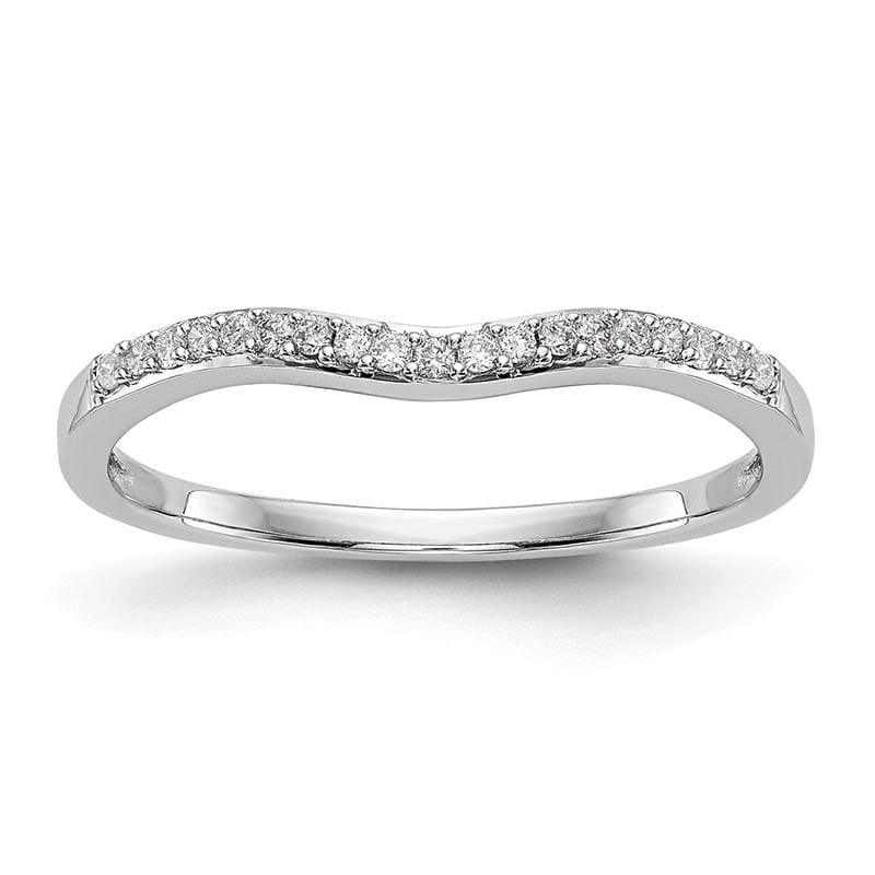 14k White Gold Diamond Wedding Band - Seattle Gold Grillz