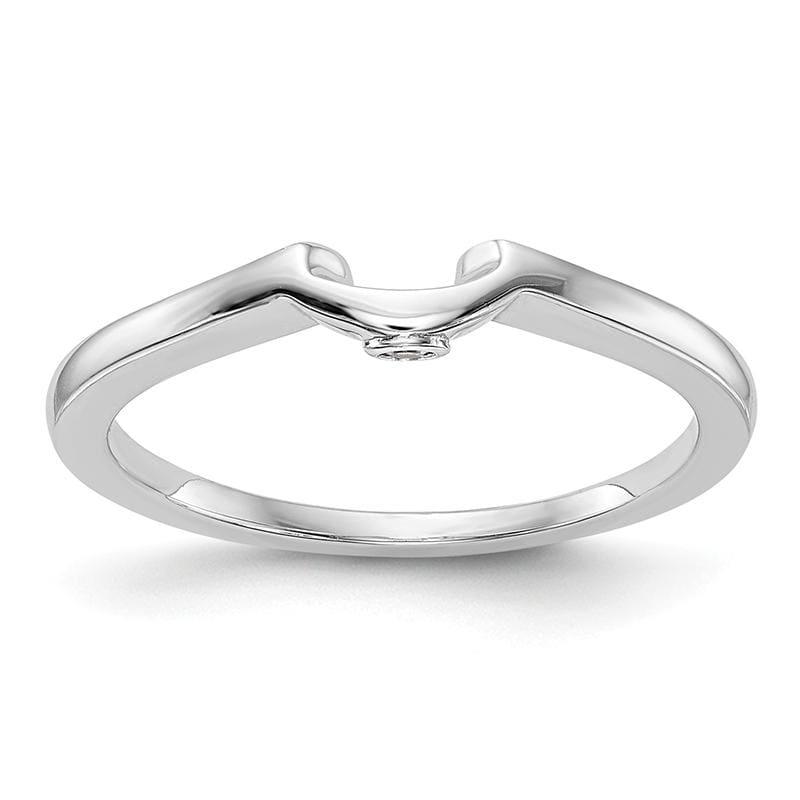 14k White Gold Diamond Wedding Band - Seattle Gold Grillz