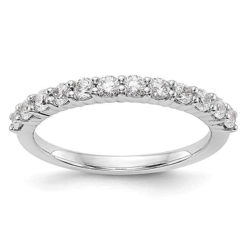 14k White Gold Diamond Wedding Band - Seattle Gold Grillz