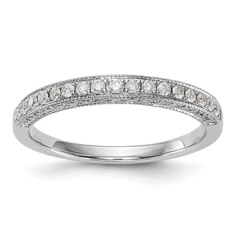 14K White Gold Diamond Wedding Band - Seattle Gold Grillz