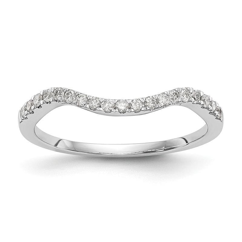 14k White Gold Diamond Wedding Band - Seattle Gold Grillz